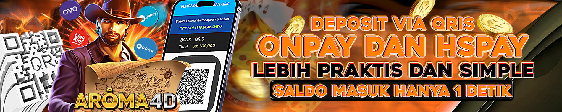 aroma4d deposit cepat dengan onpay dan cnpay